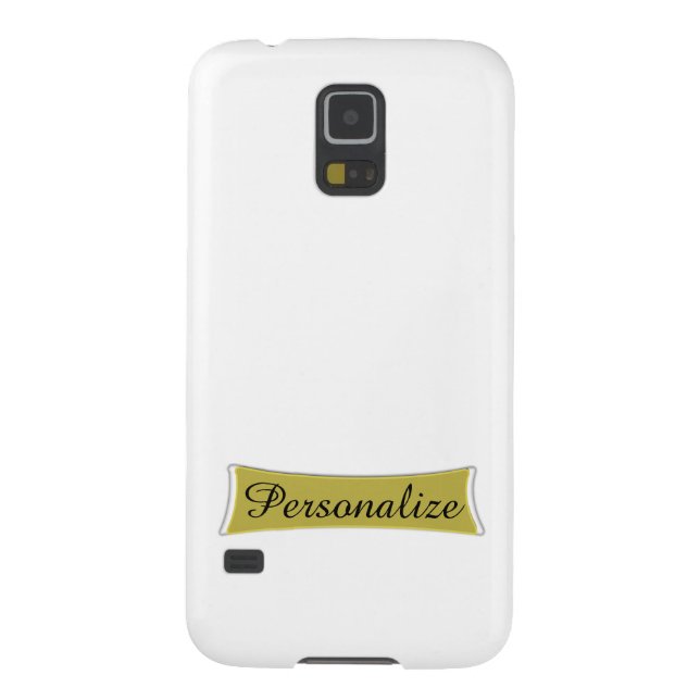 Add A Photo Or Background & Name Samsung S5 Case (Back)