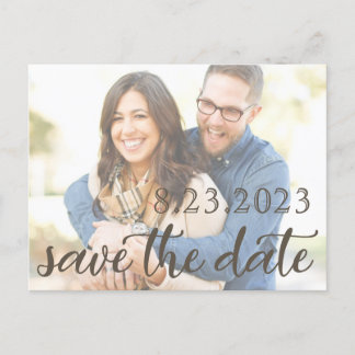 Add a Photo to this Romantic Save the Date Card
