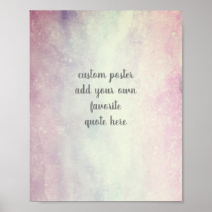 add a quote painted watercolor poster