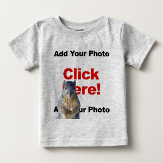 Add A Squirrel Custom Baby T-Shirt