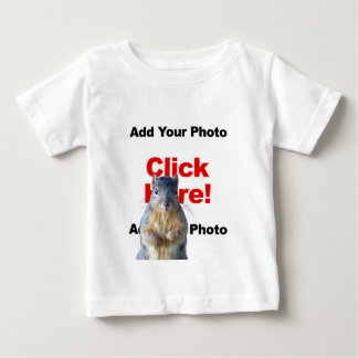 Add A Squirrel Custom Photo Baby Long-Sleeve Tee