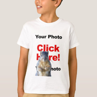 Add A Squirrel Custom Photo Kid's T-Shirt