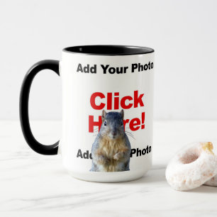 Add A Squirrel Custom Photo Mug