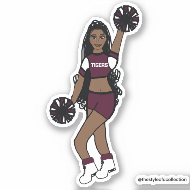 Add a Team Cheer Berry /White/ Black (Front)