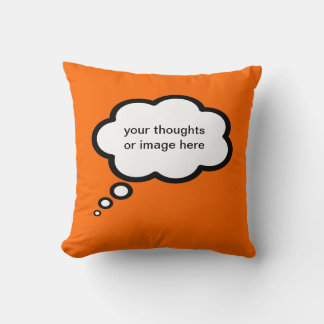 add a text - customisable thoughts cushion
