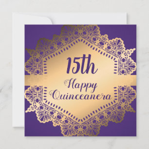 Add Age   Happy Quinceanera Invitation