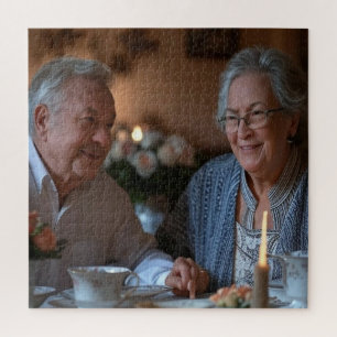 Add Anniversary Photo Customise Jigsaw Puzzle