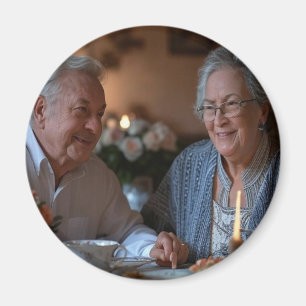 Add Anniversary Photo Customise Magnet