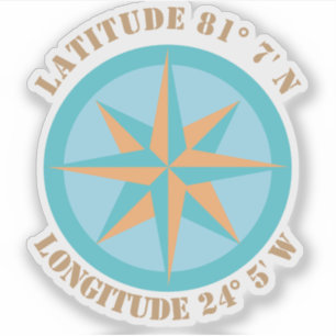 Add any Latitude Longitude Compass Rose Navigation