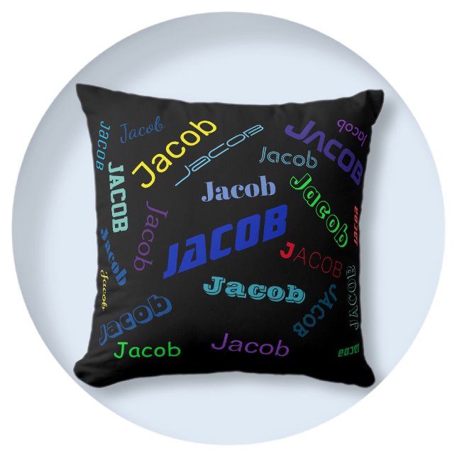 Add Any Name or Word | Multi-Coloured Cushion (Creator Uploaded)