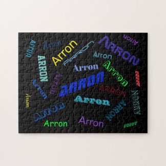Add Any Name or Word | Multi-Coloured Jigsaw Puzzle