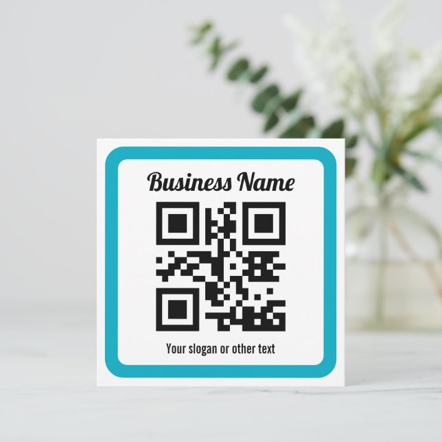 Add Any Website’s URL & Instantly Create a QR code Card (Standing Front)