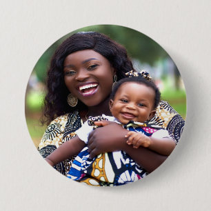 Add Baby Photo Customize Personalize 7.5 Cm Round Badge
