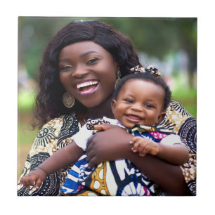 Add Baby Photo Customize Personalize Ceramic Tile