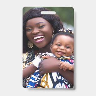 Add Baby Photo Customize Personalize ID Badge