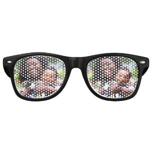 Add Baby Photo Customize Personalize Retro Sunglasses