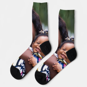 Add Baby Photo Customize Personalize Socks