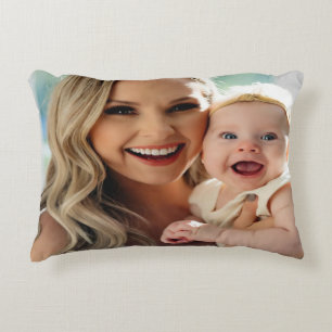 Add Baby Photo Personalize Customize Decorative Cushion