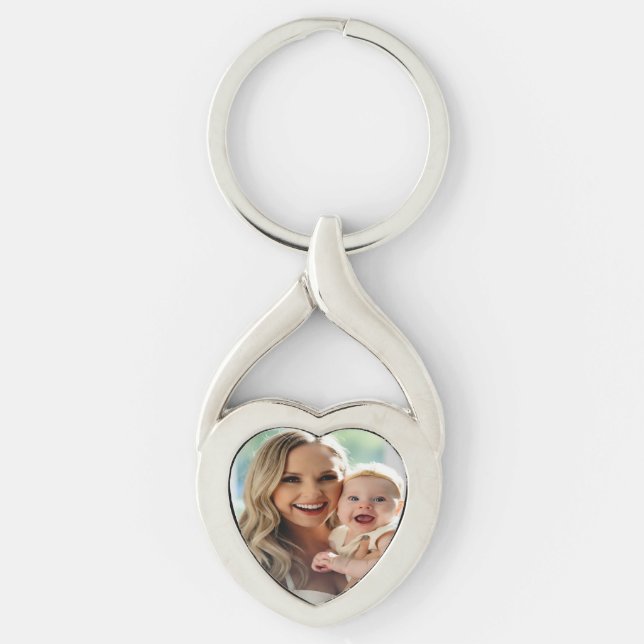 Add Baby Photo Personalize Customize Key Ring (Front)