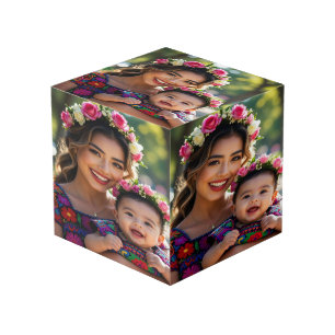 Add Beautiful Baby Photo Personalize Cube
