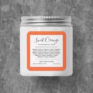 Add Brand Custom Border Colour Ingredients Label