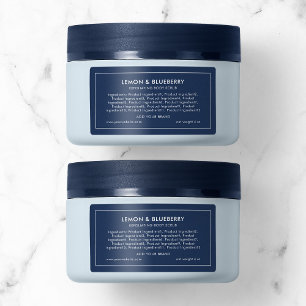 Add Brand Editable Colour Modern Ingredients Label