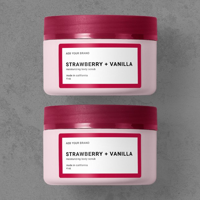 Add Brand Modern Minimalist Editable Colour Produc Label (Creator Uploaded)