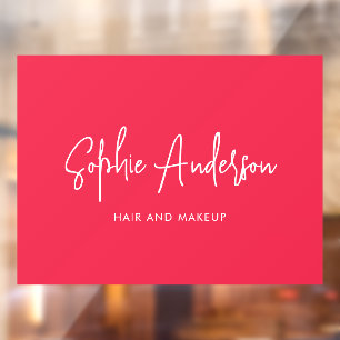 Add Brand Name Trendy Modern Script Custom Colour