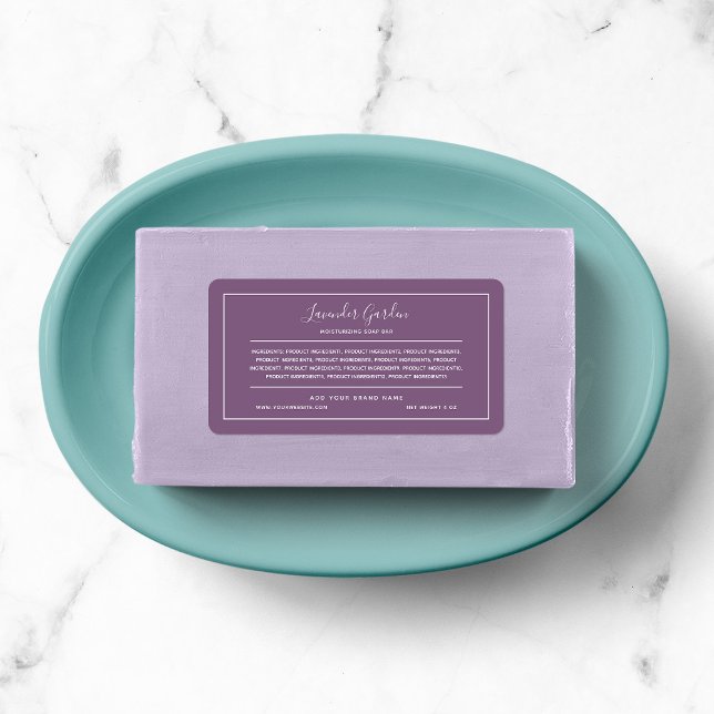 Add Brand White Border Custom Colour Ingredients Label (Creator Uploaded)