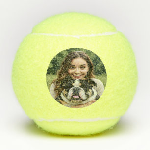 Add Bulldog Photo Personalise Customise Tennis Balls