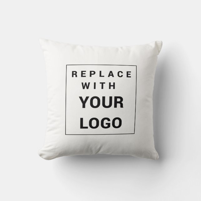 Add Business and Brand Logo Company Showroom Cushion (Front)