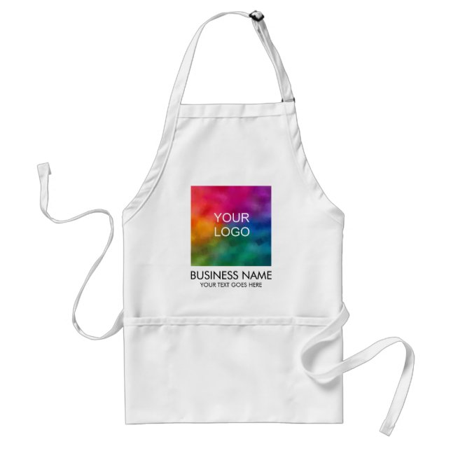 Add Business Company Logo Text Here Template Standard Apron (Front)