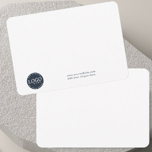 Add Business Logo and Company Employees Staff Thank You Card