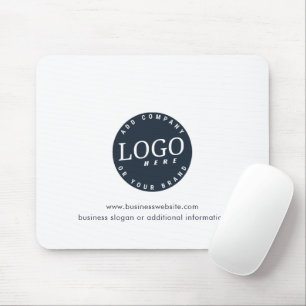Add Business Logo and Company Website Employees Mouse Pad