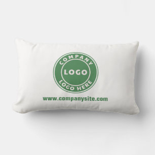 Add Business Logo and Company Website Showroom Lumbar Cushion