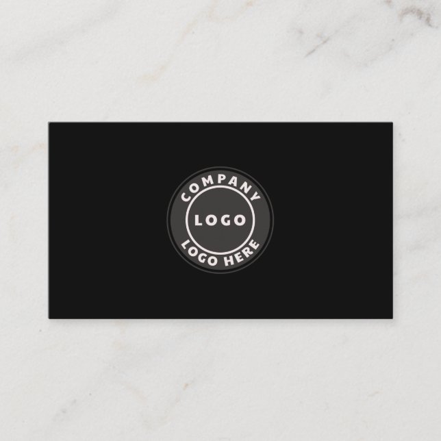 Add Business Logo and QR Code Social Media Enclosure Card (Front)