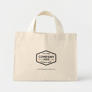 Add Business Logo and Slogan Custom New Employee Mini Tote Bag