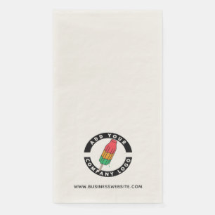 Add Business Logo and Website Custom Company Napkin