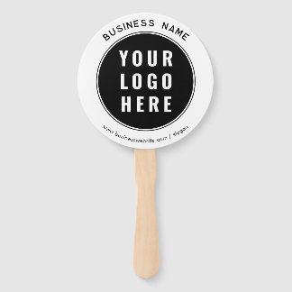 Add Business Logo and Website Custom Promotional Hand Fan