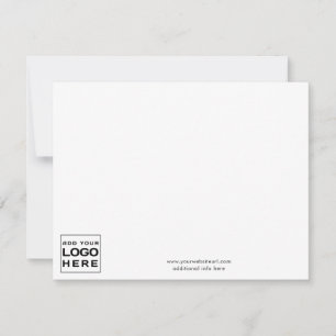 Add Business Logo and Website Minimalist Simple Card