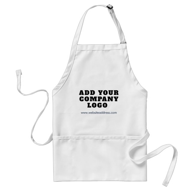 Add Business Logo Company and Website Standard Apron (Front)