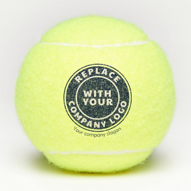 Add Business Logo Company Annual Sport Events Tennis Balls (Front)