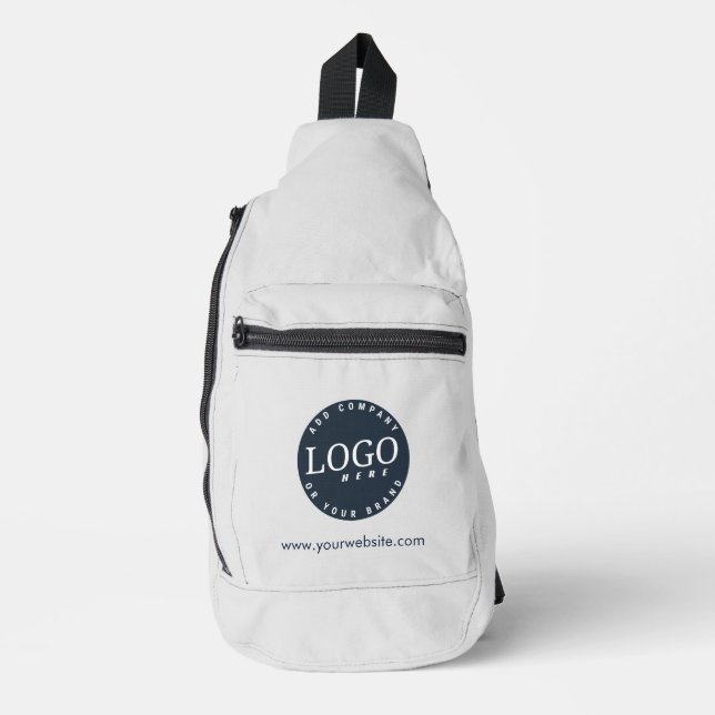 Add Business Logo Company Employees Custom Sling Bag (Front)