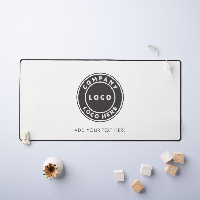 Add Business Logo Custom Company Employees Desk Mat (Kids Table)