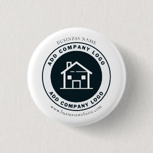Add Business Logo Employees Custom 3 Cm Round Badge