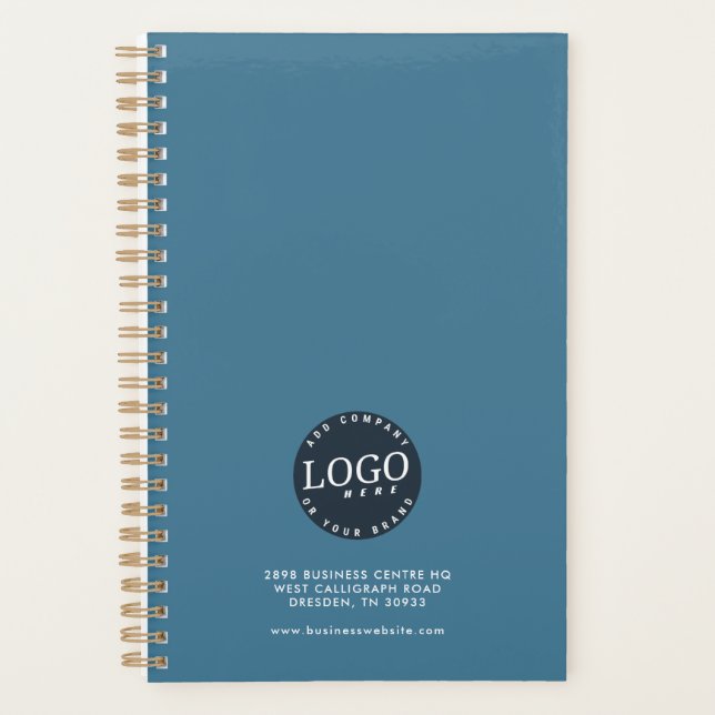 Add Business Logo Employees Custom Planner (Front)