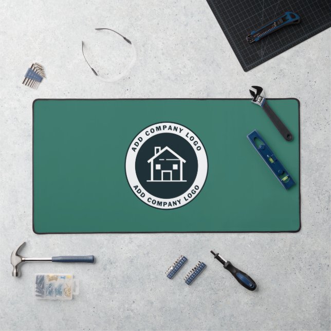 Add Business Logo Modern Company Brand Desk Mat (Workstation)