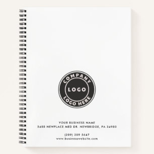 Add Business Logo Office Employees Custom Notebook