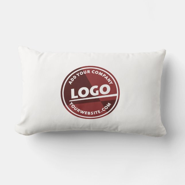 Add Business Logo Showroom Custom Lumbar Cushion (Front)