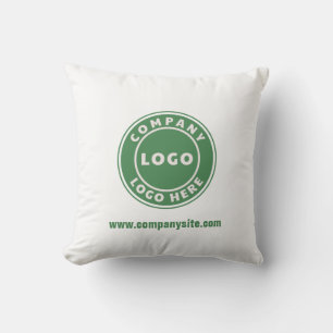 Add Business Logo Website Corporate Office Decor Cushion